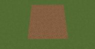 Build dirt area of 9x9 (Image via Minecraft)